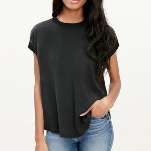 Splendid Silk + Jersey Tee